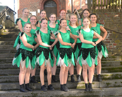 Die Showtanzgruppe der KG Schanzeremmele Session 2024/2025